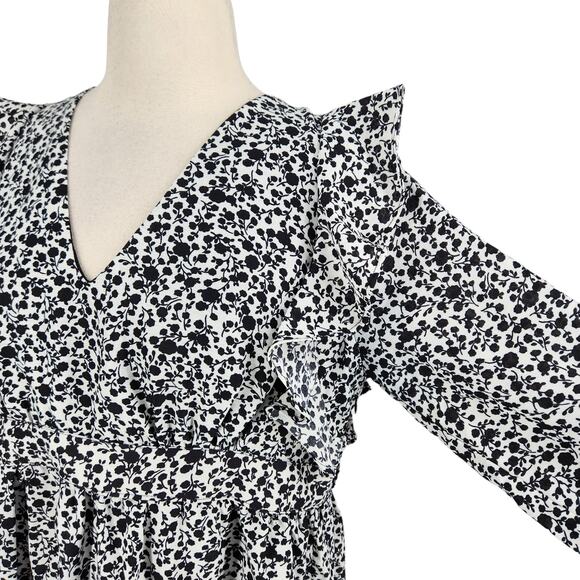 SALE Glamorous Bloom Romantic Floral Print Midi Prairie Dress Womens Size 6 - Picture 7 of 7